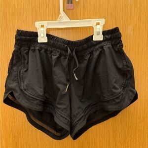 lululemon athletica Black Women's Running Shorts with Drawstring